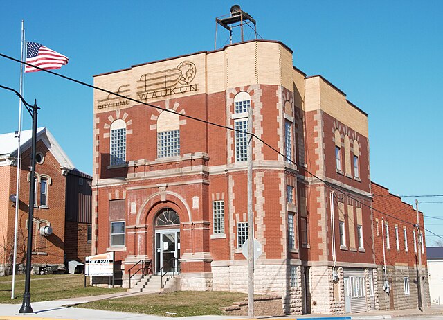 Waukon City Hall in 2020