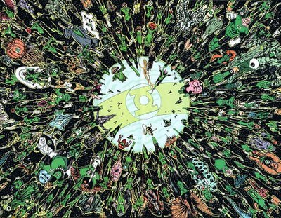 The Green Lantern Corps. Art by Phil Jimenez (penciler and inks), Tom McCraw (colorist)