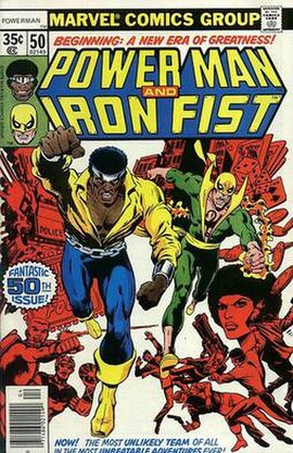 Power Man and Iron Fist, 50th issue cover
