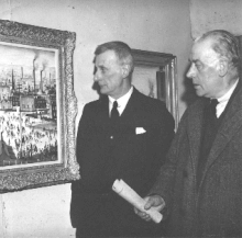 Thomas Thompson with L S Lowry