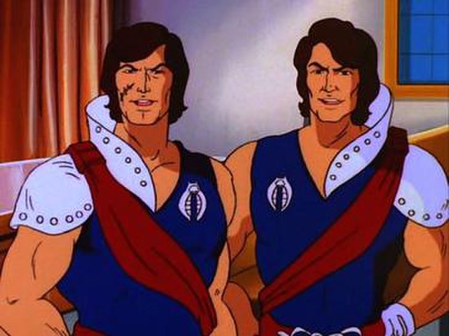 Tomax (right) and Xamot (left) as seen in the Sunbow/Marvel 1985 G.I. Joe animated series.