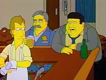 Woody, Cliff, and Norm on The Simpsons Cheers on the simpsons.jpg