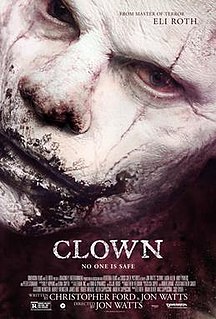 <i>Clown</i> (film) 2014 horror film directed by Jon Watts