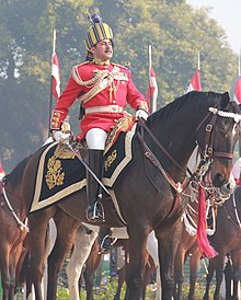 Colonel T. S. Mundi, then commandant of the regiment, during full-dress rehearsal on 23 January 2013 Col T S Mundi.jpg