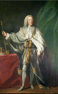 George II by Shackleton - this painting was given by the artist in May 1758 to the Foundling Hospital in London, in return for which he was elected a governor and guardian. George II by Shakelton.JPG