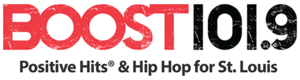 Former logo as "Boost 101.9" (2014-2020)