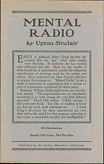 <i>Mental Radio</i> book by Upton Sinclair