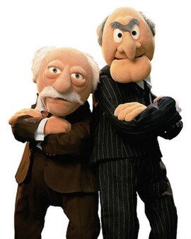 Waldorf (left) and Statler (right)