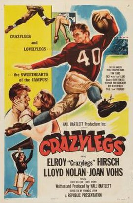 Poster for the 1953 film Crazylegs