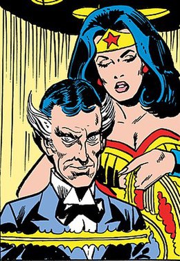 The Bronze Age Duke is captured in Wonder Woman #217 (1975); art by Dick Dillin and Vince Colletta.