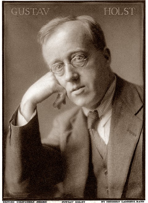 Gustav Holst, c. 1921 photograph by Herbert Lambert