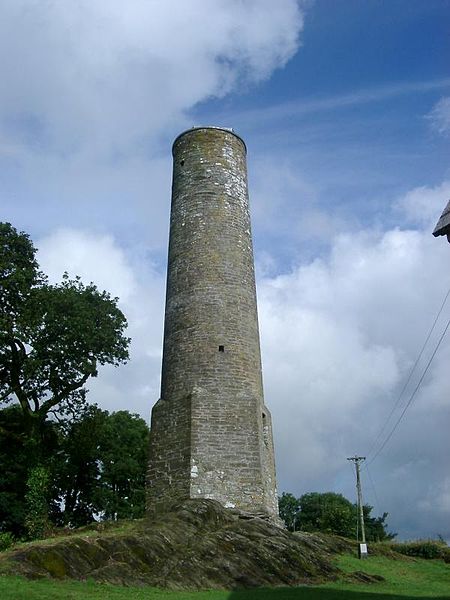 The Round Tower at Kinneigh has a unique hexagonal base.