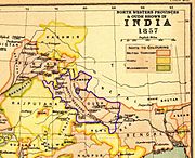 North-Western Provinces and Oudh, 1857