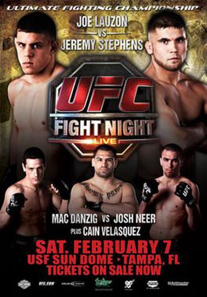 The poster for UFC Fight Night: Lauzon vs. Stephens