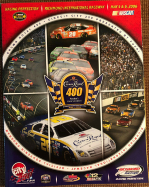 2006 Crown Royal 400 program cover