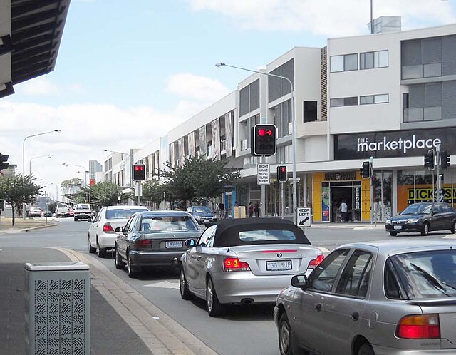 View of Hibberson Street looking east.