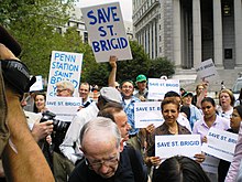 "Save St. Brigid" rally on August 24, 2006; later that day a judge stayed demolition of the historic church SaveSaintBrigid1A.jpg