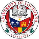 Universiteit van Louisiana in Lafayette seal.svg