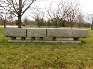 <i>Bench-Stone</i> sculpture by Masayuki Nagare