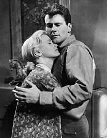 with Eva Marie Saint in A Hatful of Rain (1957)