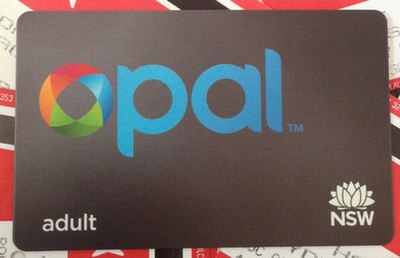 A standard adult Opal card