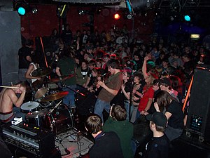 Opening for Alexisonfire, live in St. Catharines, January 2004 ProtestTheHero2004-4.jpg