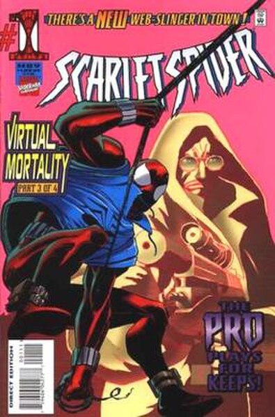 Cover of Scarlet Spider #1 (November 1995) Art by John Romita, Jr. & Al Williamson