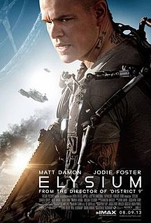 <i>Elysium</i> (film) 2013 film by Neill Blomkamp