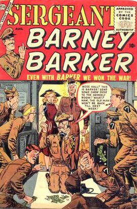 Sergeant Barney Barker #1 (Feb. 1953), cover art by John Severin.