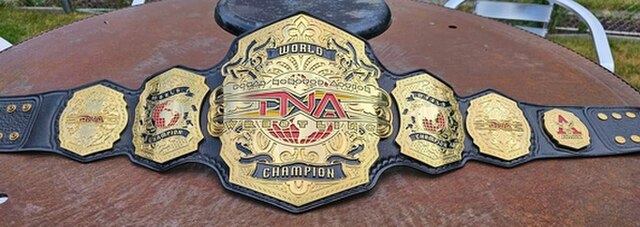 The current TNA World Championship belt