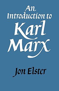 <i>An Introduction to Karl Marx</i> 1986 book by Jon Elster