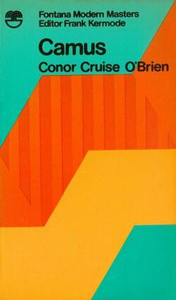 Camus by Conor Cruise O'Brien, published by Fontana Books in 1970. The cover shows a detail from an Op Art painting by Oliver Bevan (details).