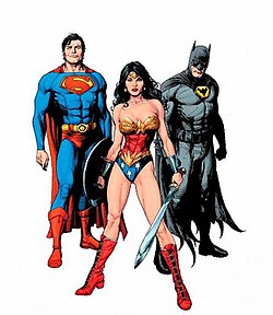 The Earth One versions of Superman, Wonder Woman and Batman; art by Gary Frank. Earth One DC Characters.jpg