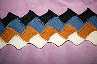 Wrong-side detail of scarf in entrelac, four colors Entrelacscarfback.jpg