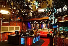 A studio constructed at Sirius for the show in 2005. Howard stern show studio at sirius.jpg