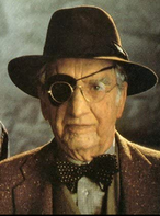 George Hall as 93-year-old Indiana Jones