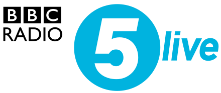 The BBC Radio 5 Live logo used from 2007 until 2022.