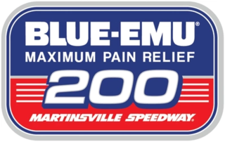 <span class="mw-page-title-main">Blue Emu Maximum Pain Relief 200</span> NASCAR Truck Series spring race at Martinsville