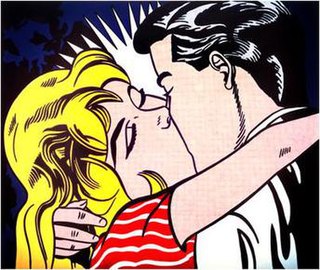 <i>Kiss II</i> Painting by Roy Lichtenstein