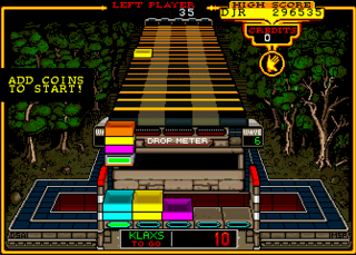 <i>Klax</i> (video game) Puzzle video and arcade game by Atari from 1990