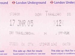 London Underground Day Travelcard London Underground One-Day Travelcard.jpg