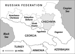 The Chechen Republic in the Caucasus region