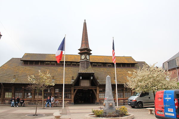 The old Covered Market in Étretat
