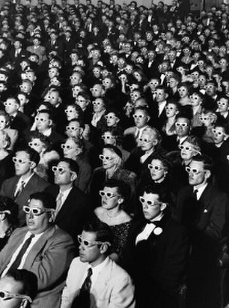 The audience at the premiere of Bwana Devil, photographed by J. R. Eyerman for Life magazine