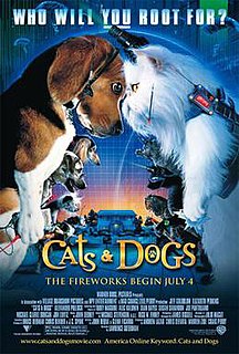 <i>Cats & Dogs</i> 2001 spy-comedy film directed by Lawrence Guterman