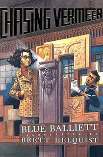 <i>Chasing Vermeer</i> 2004 book written by Blue Balliett and illustrated by Brett Helquist