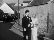 Jean Dasté and Dita Parlo in the wedding scene, which was the first scene shot.