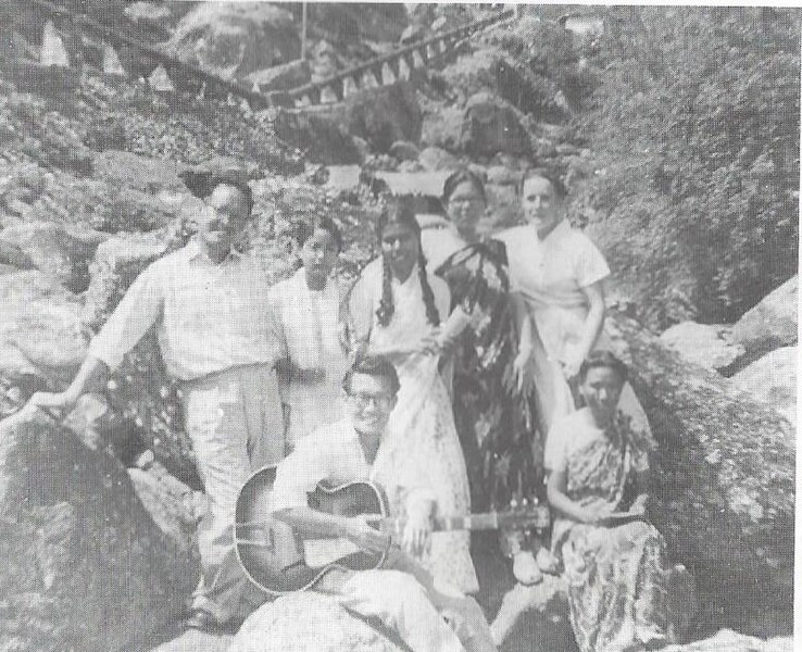 File:Members of Gyaneshwor Church (Nepal Isai Mandali) in the 1960s, celebrating a baptism.jpg