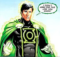 Mon-El in his Green Lantern costume