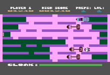 Gameplay screenshot Preppie! II Atari 8-bit PAL screenshot.png